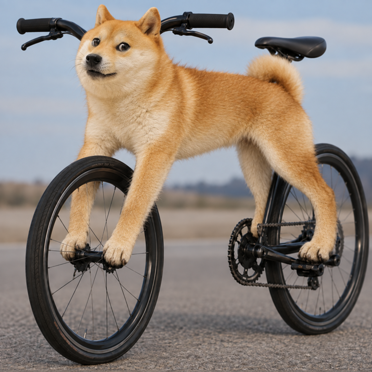 Doge on a BMX
